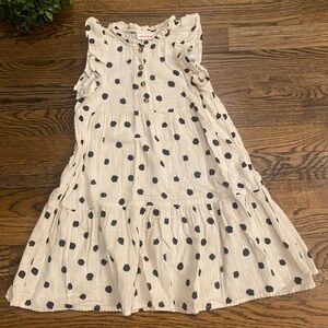 Cat & Jack Little Girls Polka Dot Dress Sz 4/5